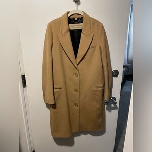 Burberry Wool Cashmere Tailored Coat